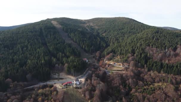 Luftaufnahme Des Osogovo Gebirges Kyustendil Gebiet Bulgarien — Stockvideo