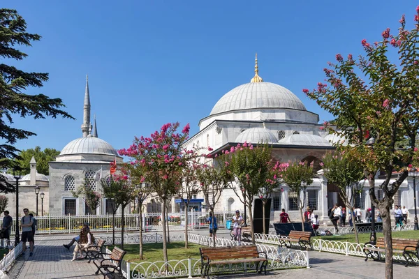 Istanbul Türkei Juli 2019 Erstaunliches Panorama Des Sultanahmet Platzes Istanbul — Stockfoto