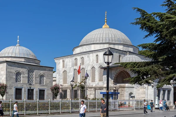 Istanbul Turkey Lipiec 2019 Niesamowita Panorama Placu Sułtanahmeta Stambule Turcja — Zdjęcie stockowe