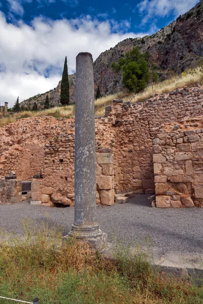 Ruins Ancient Greek Archaeological Site Delphi Central Greece — Stock Photo, Image