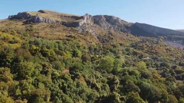 Luchtfoto Van Rock Formation Stolo Ponor Mountain Balkan Bulgarije — Stockvideo