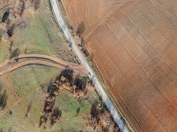 Aerial View Sakar Mountain Town Topolovgrad Haskovo Region Bulgaria — Fotografia de Stock