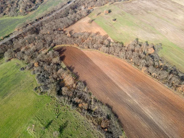 Vue Aérienne Montagne Sakar Près Topolovgrad Région Haskovo Bulgarie — Photo