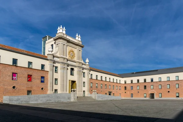 Madrid Espanha Janeiro 2018 Edifício Centro Cultural Conde Duque Cidade — Fotografia de Stock