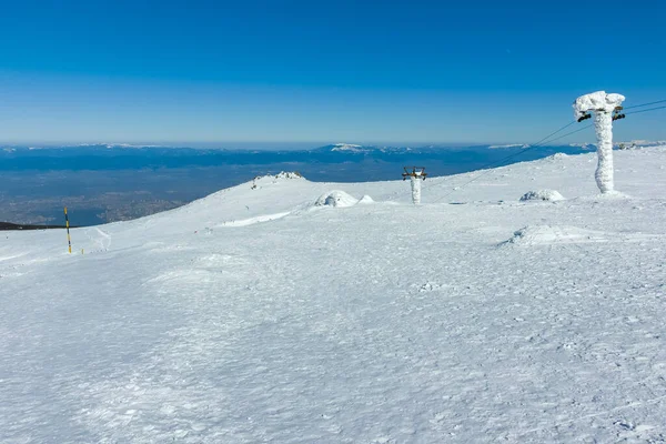 Vista Invierno Montaña Vitosha Cerca Del Pico Cherni Vrah Región — Foto de Stock