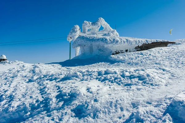 Winterblick Auf Das Vitosha Gebirge Der Nähe Des Tscherni Vrah — Stockfoto