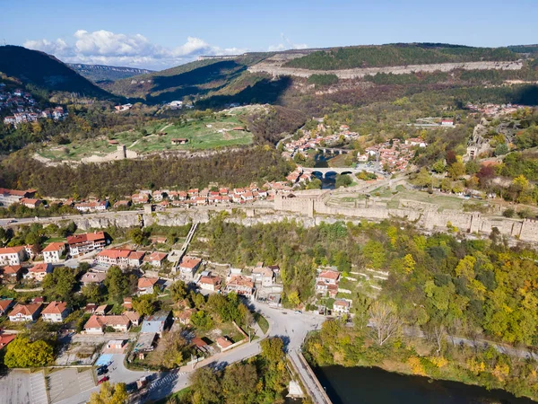 Increíble Vista Aérea Ciudad Veliko Tarnovo Bulgaria —  Fotos de Stock