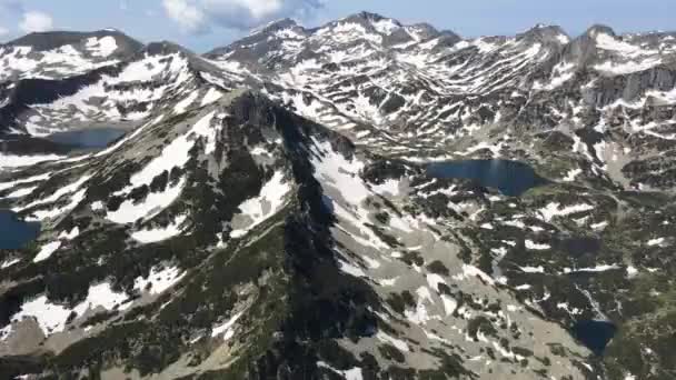 Niesamowity Widok Lotu Ptaka Jezioro Popovo Pirin Mountain Bułgaria — Wideo stockowe