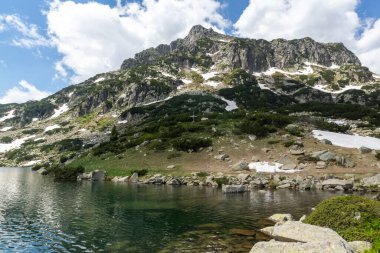 Bulgaristan 'ın Popovo Gölü yakınlarındaki Pirin Dağı' nın İnanılmaz Yaz Manzarası