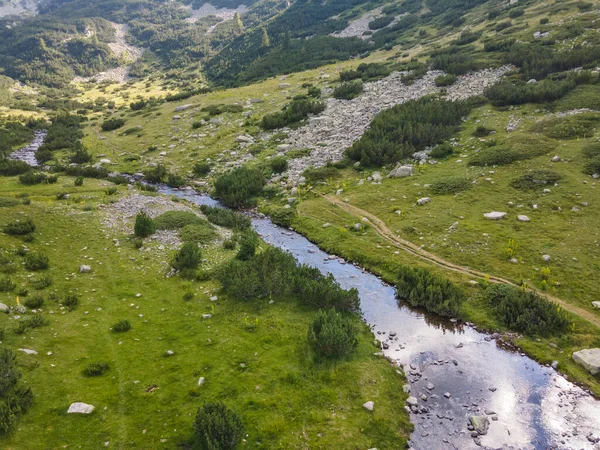 Amazing Aerial View Banderitsa River Pirin Mountain Bulgaria — Stok Foto