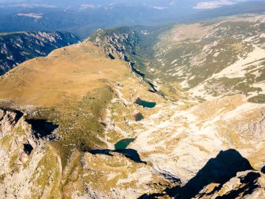 Bulgaristan 'ın Malyovitsa zirvesi yakınlarındaki Rila Dağı' nın şaşırtıcı hava manzarası