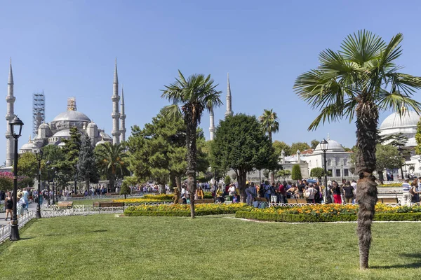 Istanbul Turquia Julho 2019 Panorama Incrível Praça Sultanahmet Cidade Istambul — Fotografia de Stock