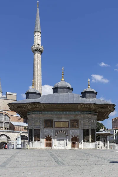 Istanbul Turkey July 2019 Sultan Ahmet Iii Fountain City Istanbul — Stock Photo, Image