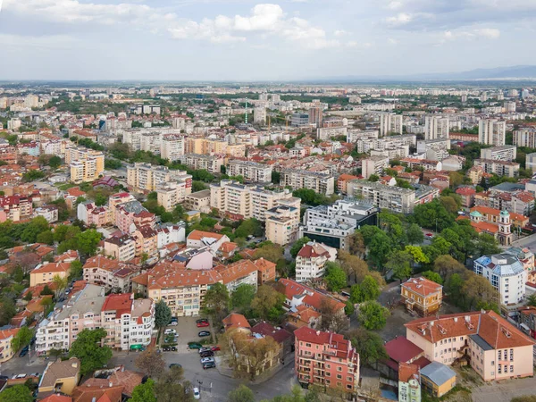 Erstaunliche Luftaufnahme Der Stadt Plovdiv Bulgarien — Stockfoto