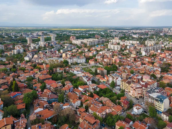 Csodálatos Légi Kilátás Város Plovdiv Bulgária — Stock Fotó