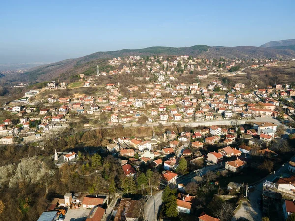 ブルガリア プロヴディフ州ハブリノ村の空中風景 — ストック写真