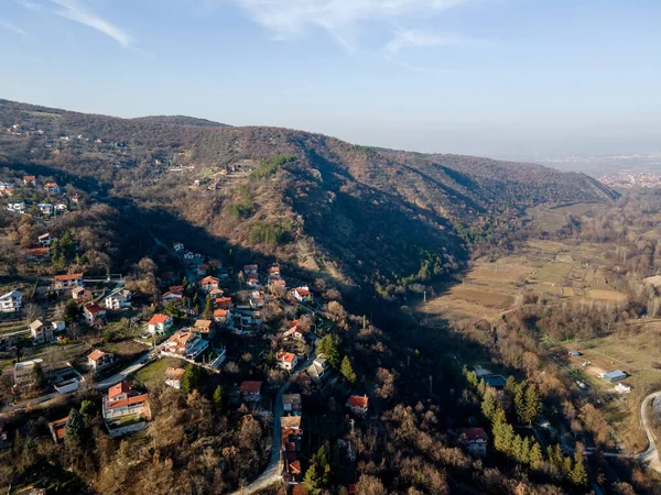 Vista Aerea Del Villaggio Hrabrino Regione Plovdiv Bulgaria — Foto Stock