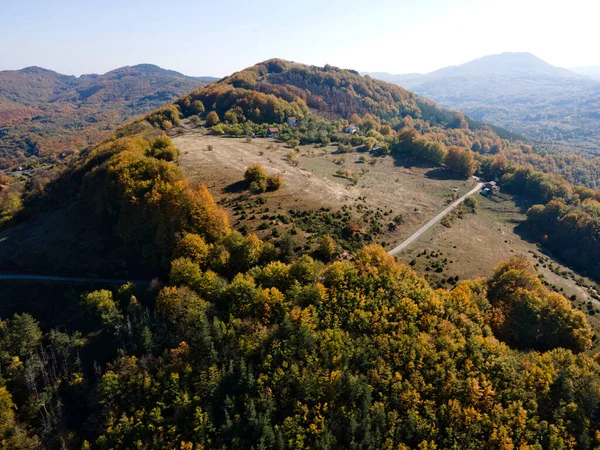 Incroyable Paysage Automnal Montagne Erul Près Sommet Kamenititsa Région Pernik — Photo