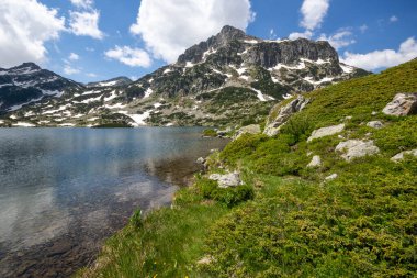 Bulgaristan 'ın Popovo Gölü yakınlarındaki Pirin Dağı' nın İnanılmaz Yaz Manzarası