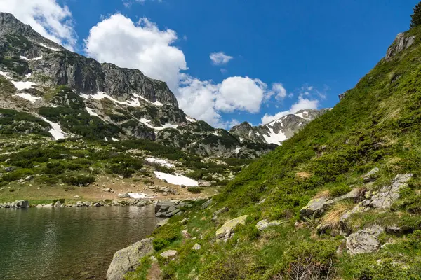 Paysage Estival Incroyable Montagne Pirin Près Lac Popovo Bulgarie — Photo