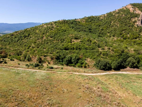 保加利亚Kozhuh山和Petrich谷的空中景观 — 图库照片