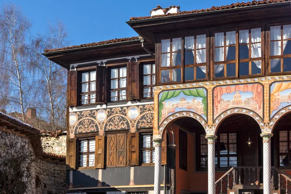 Koprivshtitsa Bulgarie Janvier 2020 Rue Typique Vieilles Maisons Dans Ville — Photo