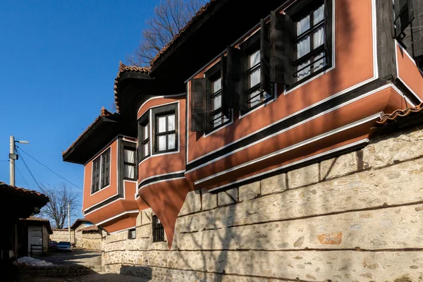 Koprivshtitsa Bulgaria Січня 2020 Типова Вулиця Старі Будинки Історичному Місті — стокове фото