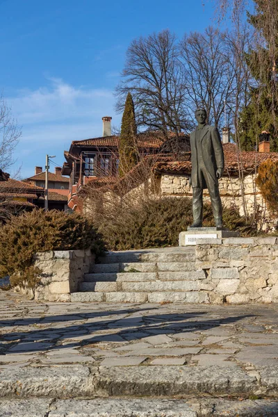 Koprivshtitsa Bulgaria Января 2020 Типичная Улица Старинные Дома Историческом Городе — стоковое фото