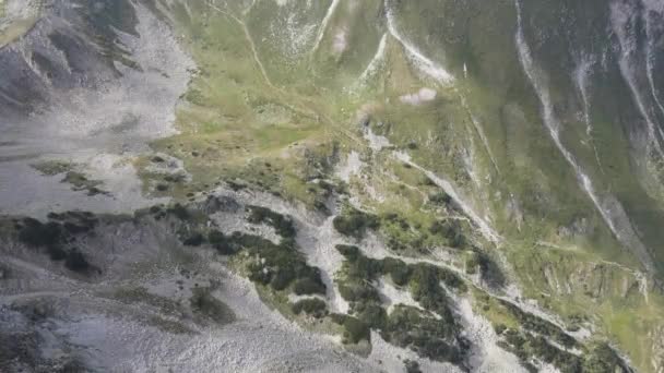 Amazing Aerial View Pirin Mountain Vihren Peak Bulgaria — Stock Video