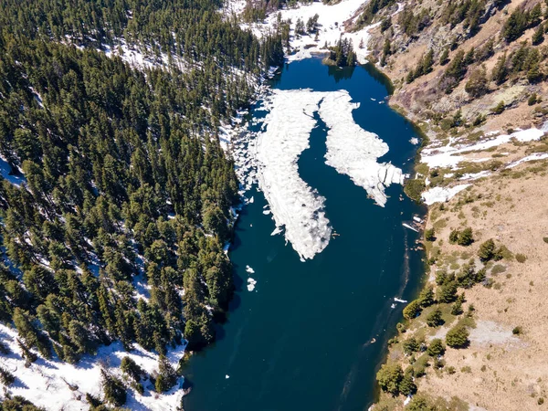Aerial View Suhoto Lake Dry Lake Rila Mountain Kyustendil Region — Stock Photo, Image