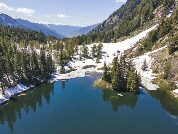 Luftaufnahme Des Suhoto Sees Der Trockene See Rila Gebirge Kyustendil — Stockfoto