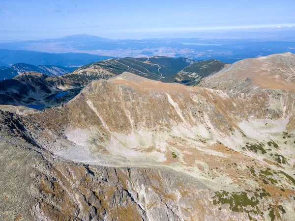 Vista Aérea Surpreendente Montanha Rila Perto Pico Musala Bulgária — Fotografia de Stock