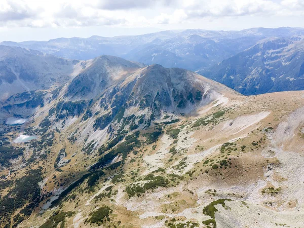 Amazing Aerial View Rila Mountain Musala Peak Bulgaria — Stok Foto