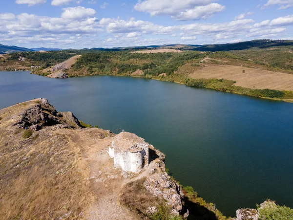 Καταπληκτική Αεροφωτογραφία Του Pchelina Reservoir Pernik Region Βουλγαρία — Φωτογραφία Αρχείου