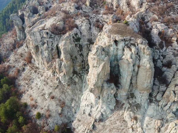 Aerial View Dazhdovnitsa Ancient Thracian Sanctuary Rhodope Mountains Kardzhali Region — Stock Photo, Image
