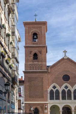 Madrid, İspanya - 23 Ocak 2018: görünümü Virgen de la Paloma kilise şehir Madrid, İspanya, Amazing