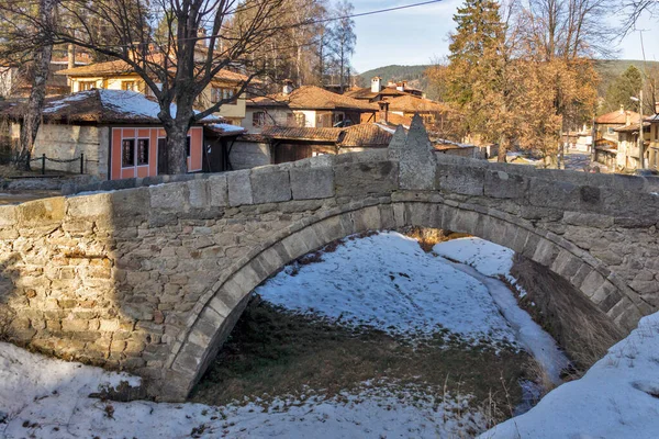 Typisk Gata Och Gamla Hus Historiska Staden Koprivshtitsa Sofia Region — Stockfoto