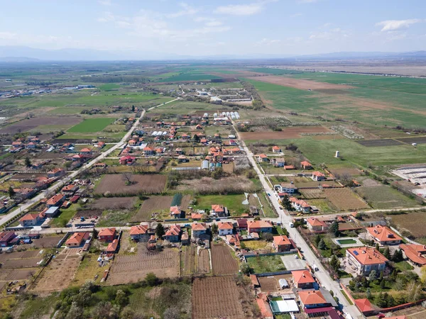 Vista Aérea Del Pueblo Tsalapitsa Región Plovdiv Bulgaria — Foto de Stock