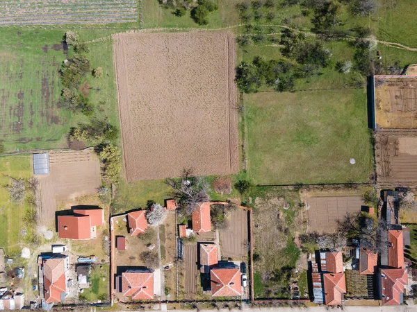 Luftaufnahme Des Dorfes Tsalapitsa Region Plovdiv Bulgarien — Stockfoto