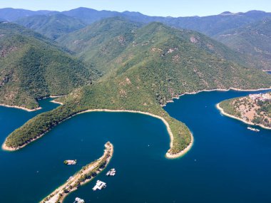 Vacha (Antonivanovtsi) Reservoir, Rodop Dağları, Filibe Bölgesi, Bulgaristan
