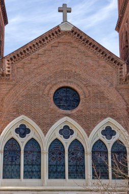 Madrid, İspanya - 23 Ocak 2018: görünümü Virgen de la Paloma kilise şehir Madrid, İspanya, Amazing