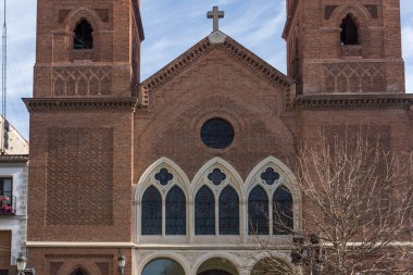 Madrid, İspanya - 23 Ocak 2018: görünümü Virgen de la Paloma kilise şehir Madrid, İspanya, Amazing