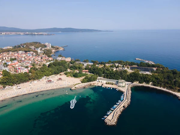 Vista Aérea Surpreendente South Beach Cidade Kiten Região Burgas Bulgária — Fotografia de Stock