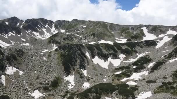 Incroyable Vue Aérienne Montagne Pirin Près Pic Muratov Bulgarie — Video