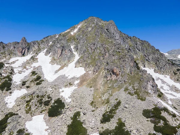 Increíble Vista Aérea Montaña Pirin Cerca Del Lago Popovo Bulgaria —  Fotos de Stock