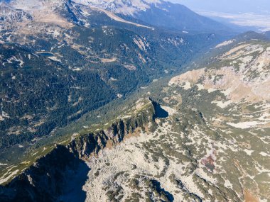 Polezhan zirvesi, Pirin Dağı, Bulgaristan etrafındaki şaşırtıcı hava manzarası