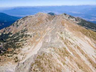 Polezhan zirvesi, Pirin Dağı, Bulgaristan etrafındaki şaşırtıcı hava manzarası
