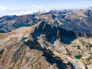 Polezhan zirvesi, Pirin Dağı, Bulgaristan etrafındaki şaşırtıcı hava manzarası