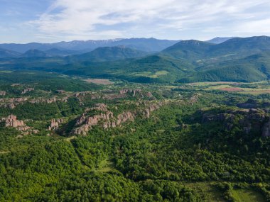 Belogradchik Kayalıkları, Vidin Bölgesi, Bulgaristan 'ın hava manzarası