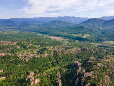 Belogradchik Kayalıkları, Vidin Bölgesi, Bulgaristan 'ın hava manzarası